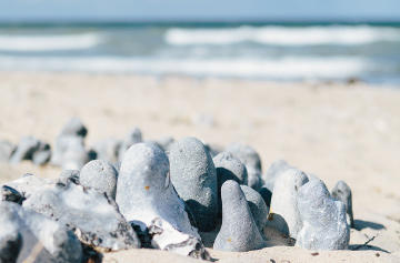 Steine am Strand